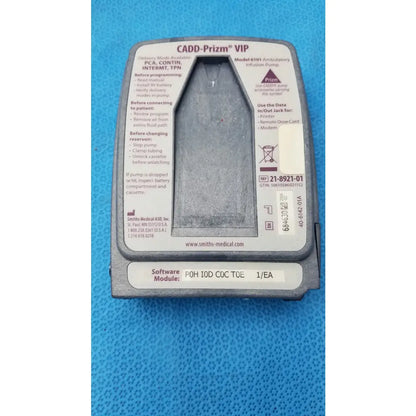 Smiths Medical 6100 Cadd Prizm Ambulatory Infusion Pump With Case Ref 21-8921-01 - Ambulatory Infusion Pump