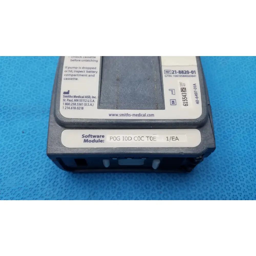 Smiths Medical 6100 Cadd Prizm Infusion Pump With Case Ambulatory Infusion Pump, second-hand product photo 17