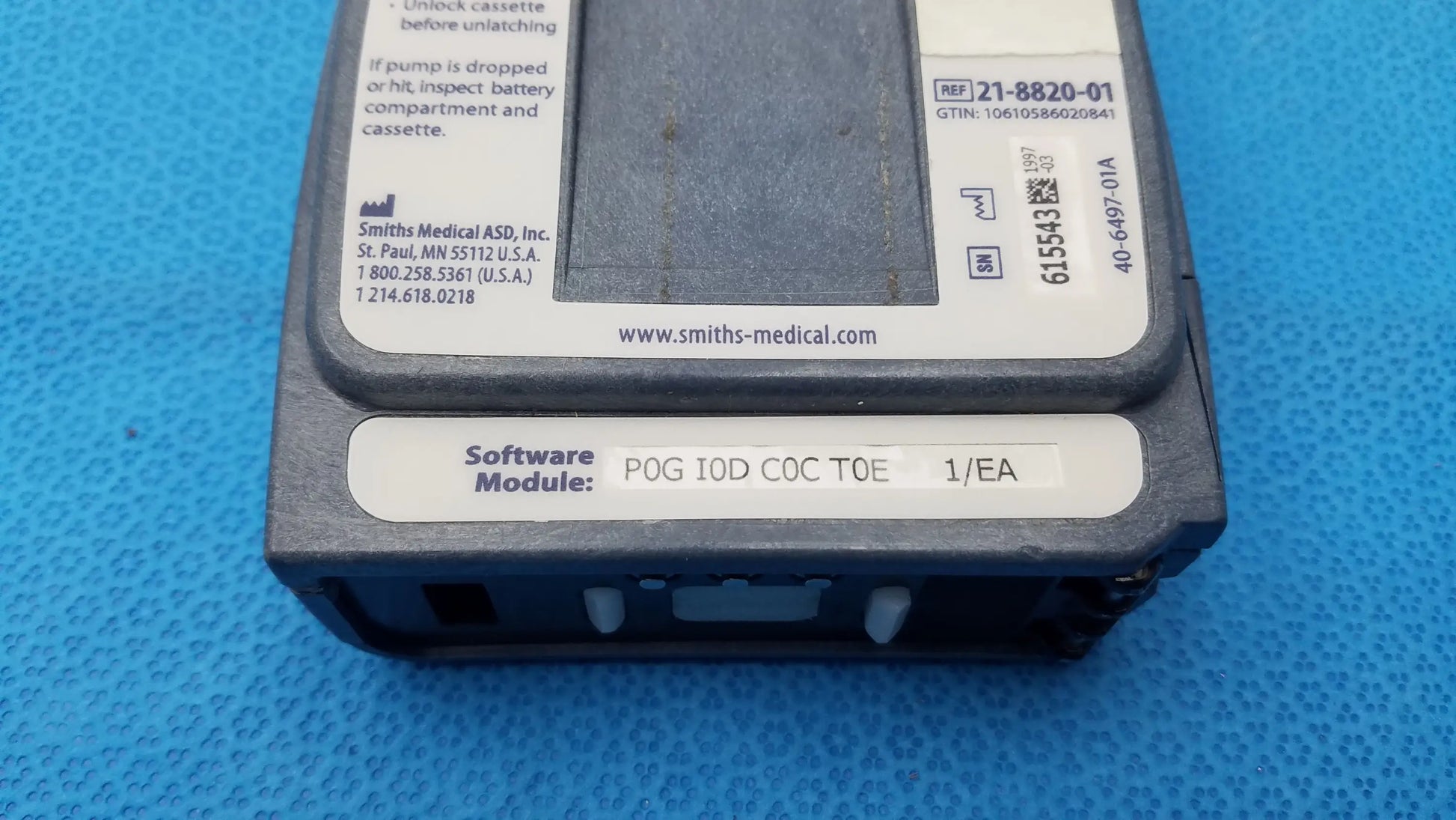 Smiths Medical 6100 Cadd Prizm Infusion Pump With Case Ambulatory Infusion Pump, second-hand product photo 17