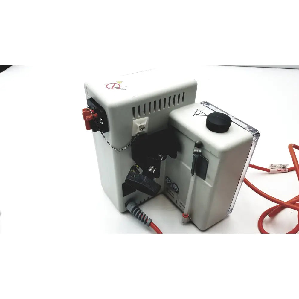 White industrial-grade smiths medical blood and fluid warmer level 1 hl-90 with black components and red tubing