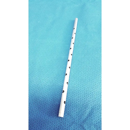 White plastic flute with evenly spaced black holes featured in snowden pencer pretzel articulating retractor model 89-6132