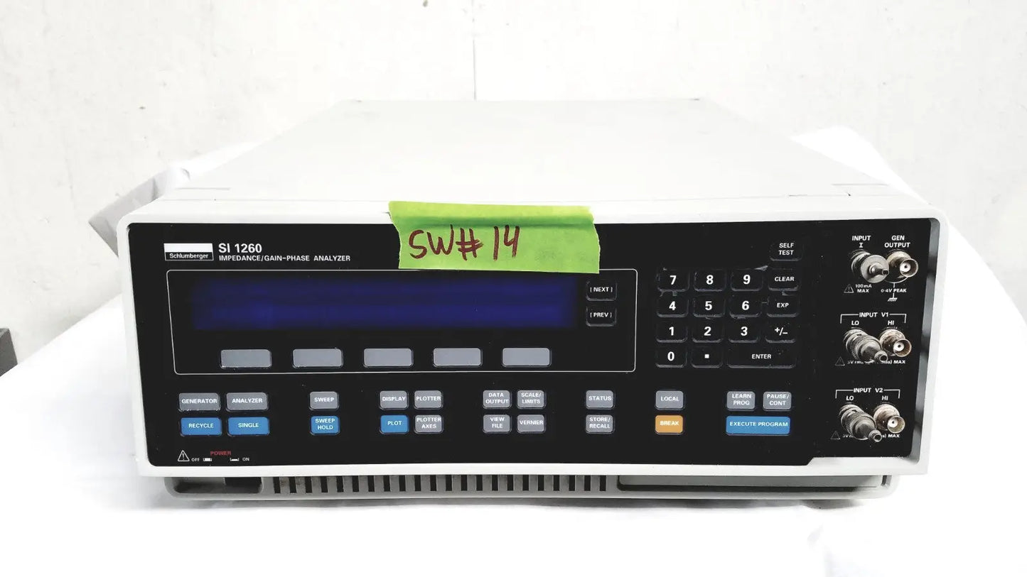 Reuse Medical Solartron SI 1260 Impedance & Gain-Phase Analyzer – High-Precision Electrochem Other Analyzers, second-hand product photo 1