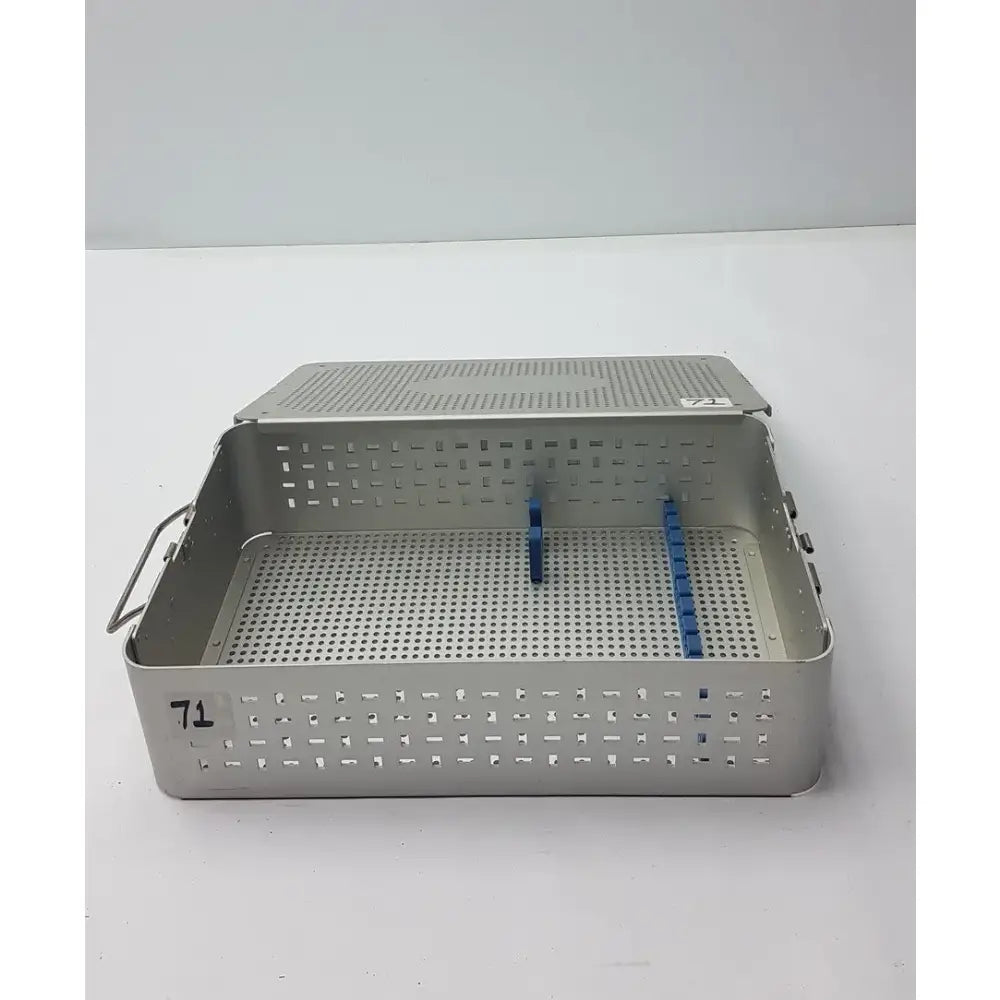 Reuse Medical Solid Brass Sterilization Storage Container With Lid Sterilization Trays & Cases, second-hand product photo 1