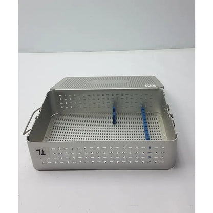 Reuse Medical Solid Brass Sterilization Storage Container With Lid Sterilization Trays & Cases, second-hand product photo 1
