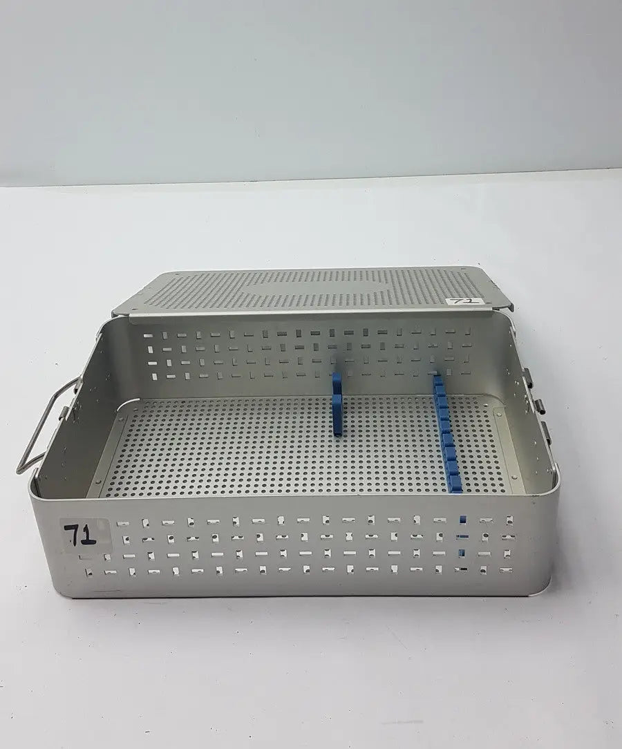 Reuse Medical Solid Brass Sterilization Storage Container With Lid Sterilization Trays & Cases, second-hand product photo 1