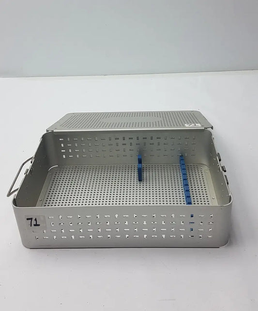 Reuse Medical Solid Brass Sterilization Storage Container With Lid Sterilization Trays & Cases, second-hand product photo 1
