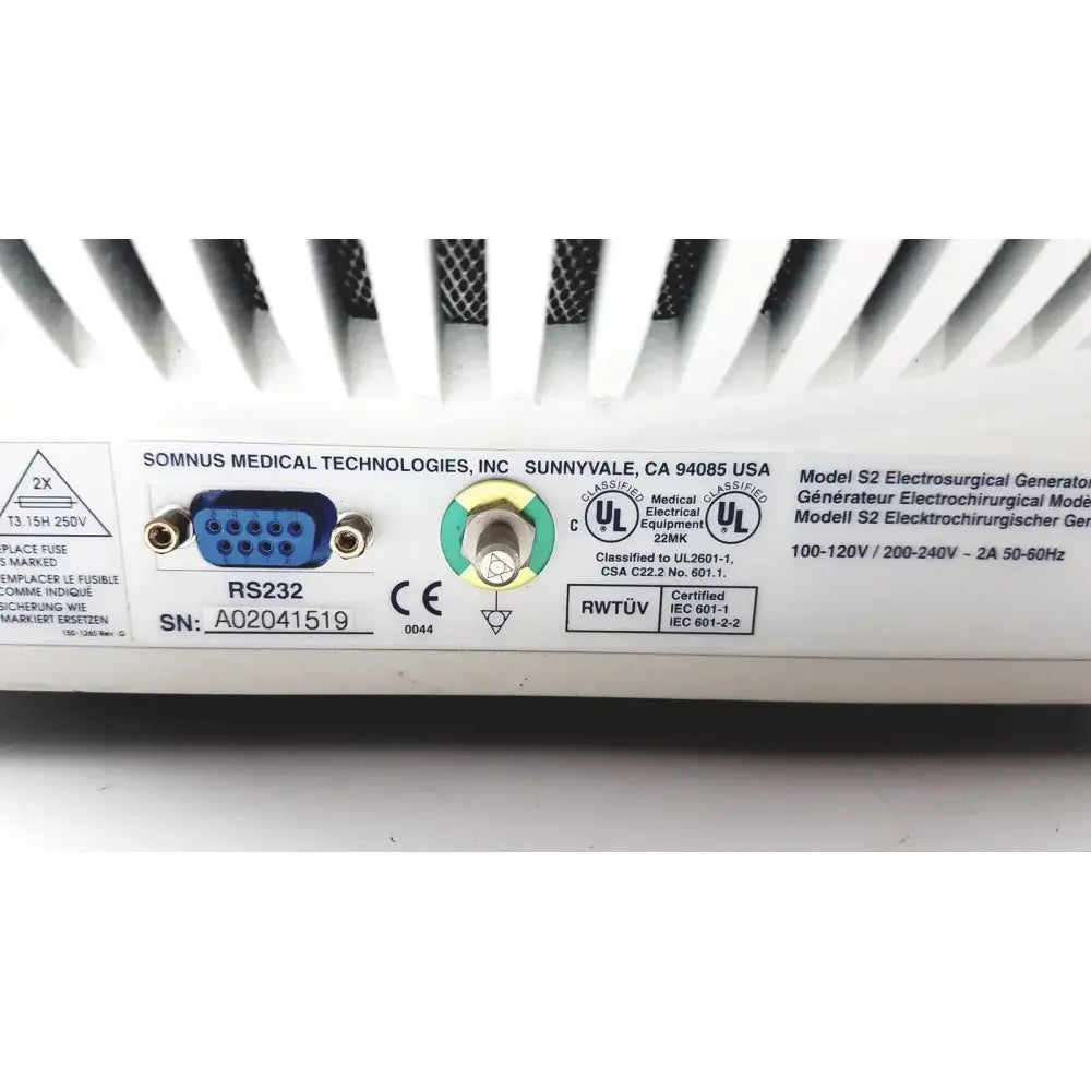 Somnus S2 Electrosurgical Generator Electrosurgical Generator, second-hand product photo 11