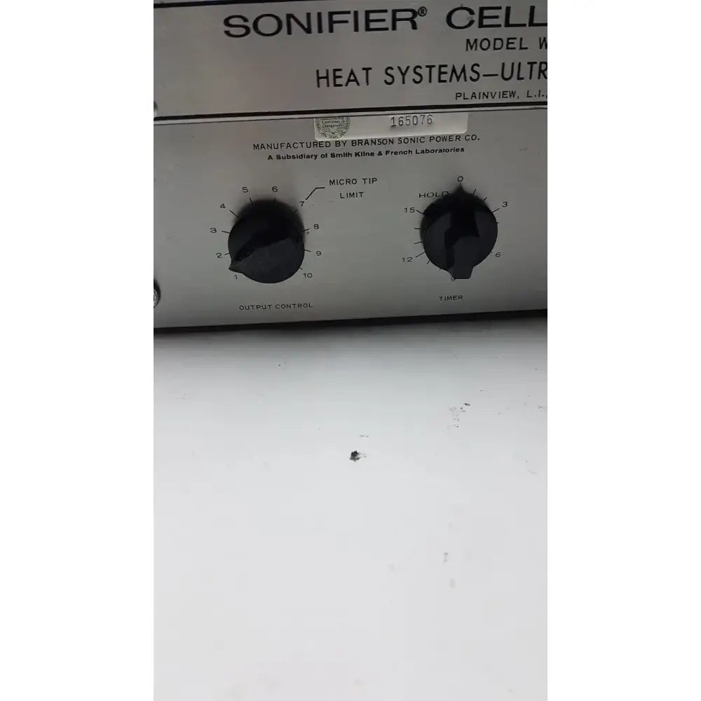 Heat Systems Ultrasonics Sonifier Cell Disruptor Model W185 Heat System Ultrasonic Ultrasonic Cell Disruptor, second-hand product photo 7