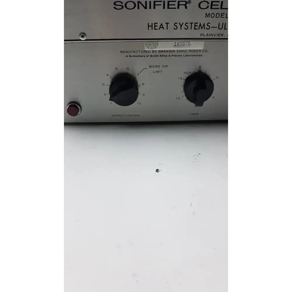 Heat Systems Ultrasonics Sonifier Cell Disruptor Model W185 Heat System Ultrasonic Ultrasonic Cell Disruptor, second-hand product photo 3