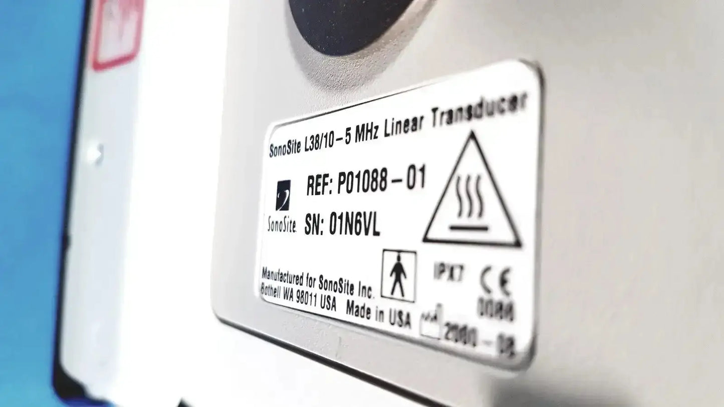 SonoSite L38/10-5 MHz Linear Transducer With Ref. P01088-01 With Rolling Stand Ultrasound Transducer, as-is (for parts) product photo 9