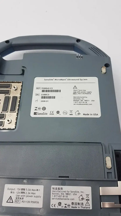 SonoSite Micro Maxx Ultrasoind System P08840-03 Ultrasound System, as-is (for parts) product photo 14