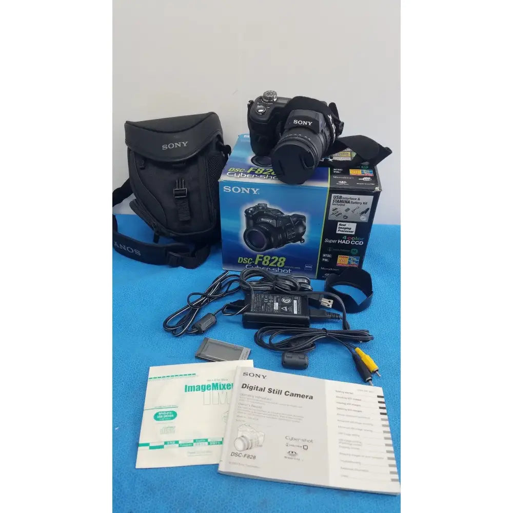 Reuse Medical Sony Cyber-shot DSC-F828 Digital Still Camera with AC Power Adapter Digital Cameras, second-hand product photo 1