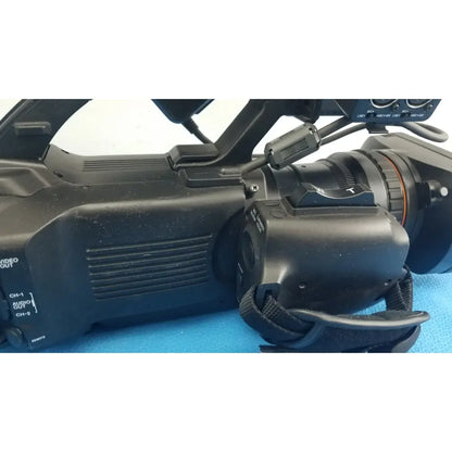 Black sony pmw-300 memory xdcam camcorder with matte finish and control dials for professional video recording