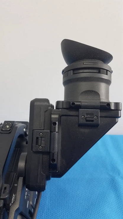 Sony PMW-300 memory xdcam camcorder black matte finish viewfinder with curved eyecup and adjustable focus ring