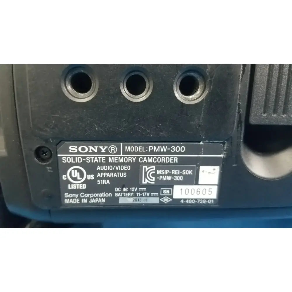 Sony PMW-300 Solid-State Memory XDCAM Camcorder Full HD 3CMOS Camcorder, as-is (for parts) product photo 7