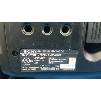Sony PMW-300 Solid-State Memory XDCAM Camcorder Full HD 3CMOS Camcorder, as-is (for parts) product photo 7