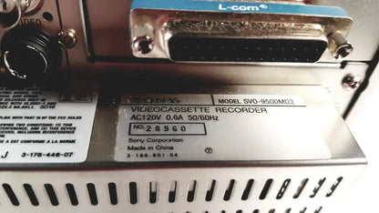 Sony SVO-9500MD Medical Videocassette Recorder SVHS/VHS Medical Videocassette Recorder, second-hand product photo 11