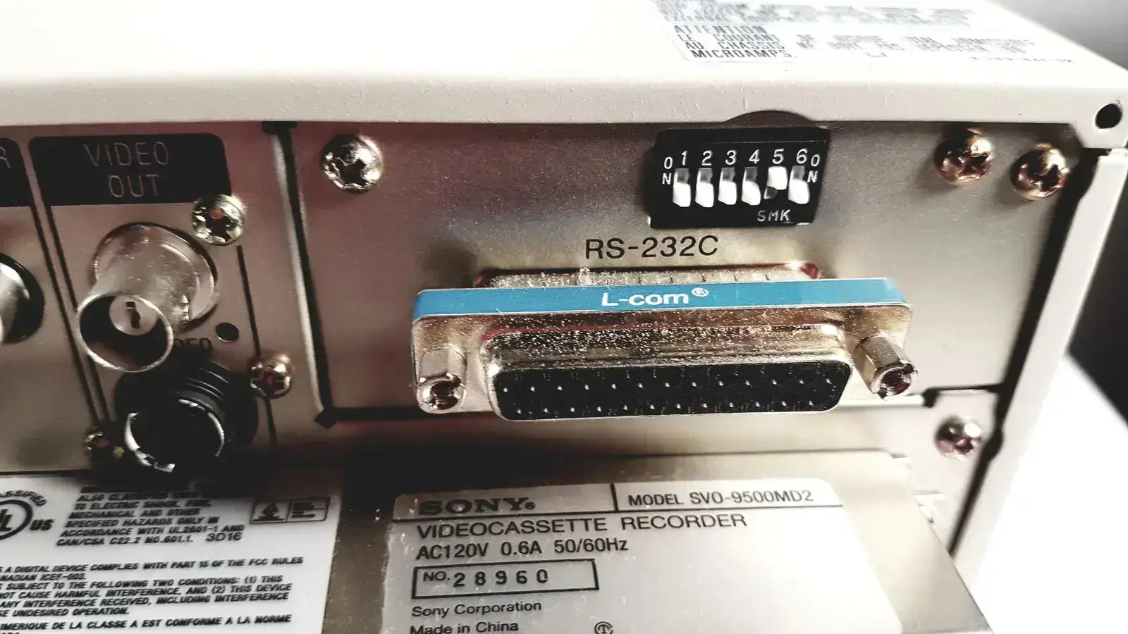 Sony SVO-9500MD Medical Videocassette Recorder SVHS/VHS Medical Videocassette Recorder, second-hand product photo 10