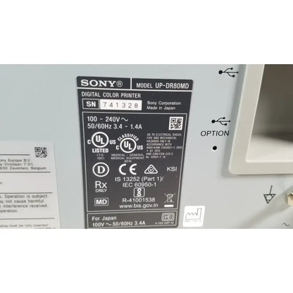 Sony UP-DR80MD Digital Color Printer Medical Grade A4 Ultrasound Endoscopy Medical Color Printer, second-hand product photo 8