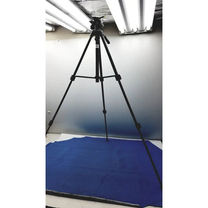 Black Sony VCT-R640 lightweight extendable video tripod with adjustable legs and camera mount under fluorescent lighting