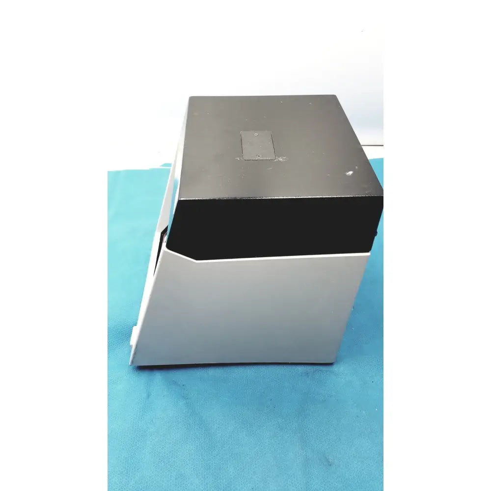 Black and silver matte rectangular sorvall cell washer with small square cutout for centrifuge cell washing system 3600 rpm