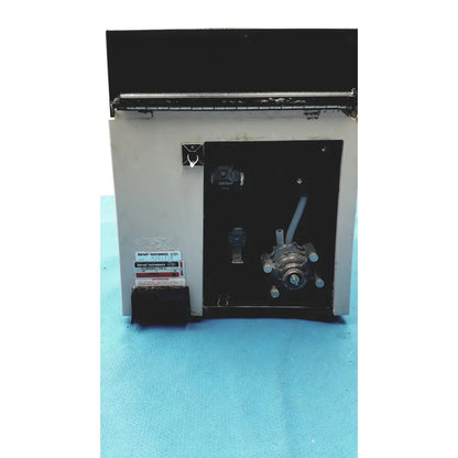 Gray metal sorvall instruments cell washer with black panel and visible mechanical components for laboratory use