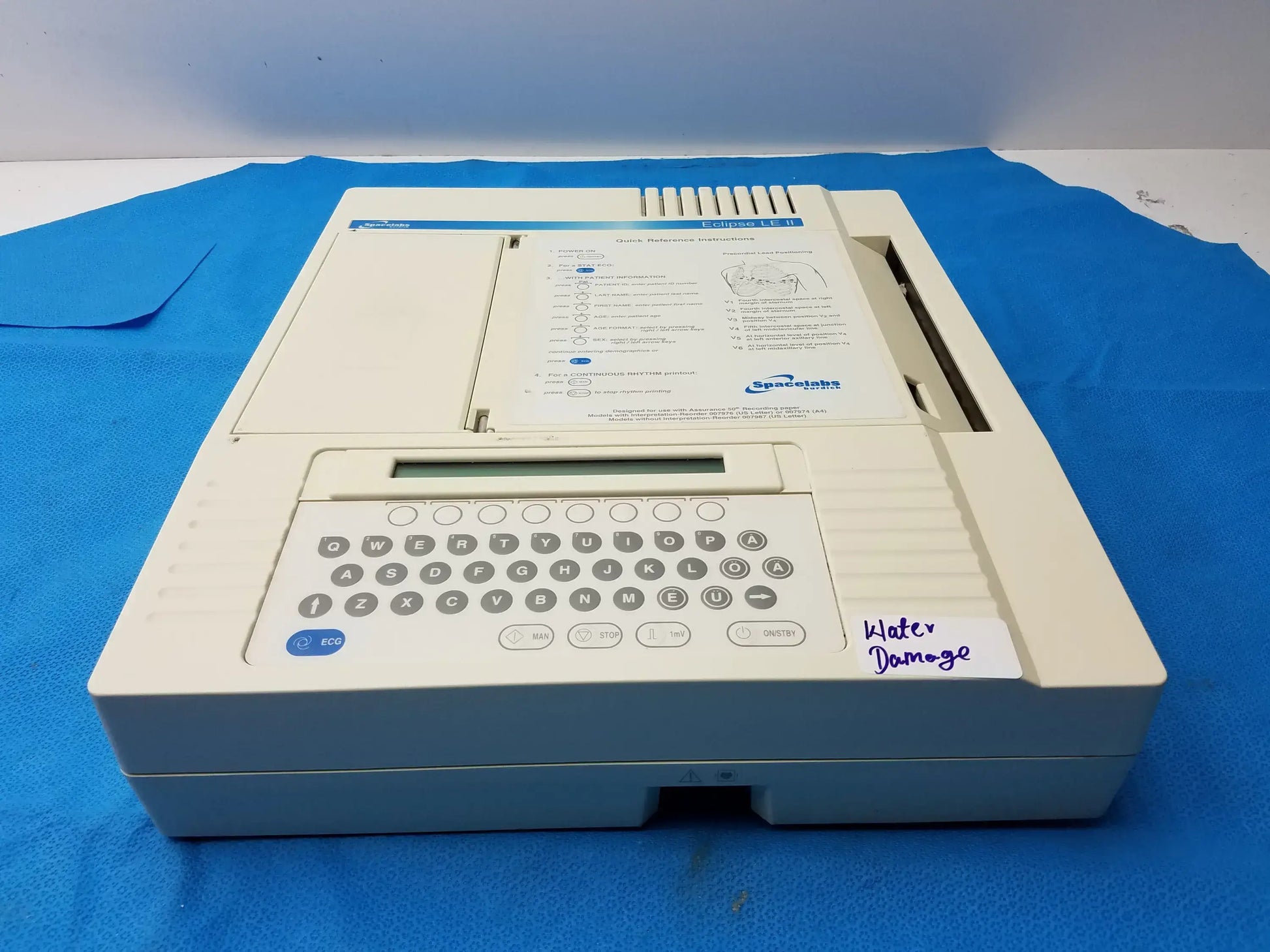 Spacelabs 92304 Eclipse LE II ECG KEG Electrocardiograph Machine ECG KEG Electrocardiograph Machine, second-hand product photo 1