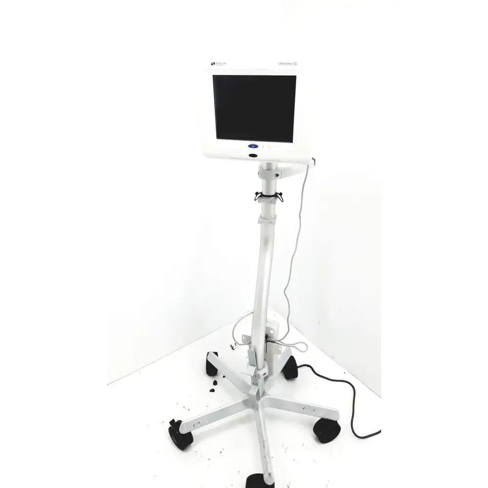 Reuse Medical Spacelabs Healthcare Ultraview SL Model 91367 Patient Monitor with Rolling Stand Patient Monitors, second-hand product photo 1