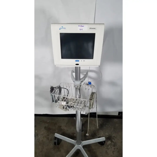 Reuse Medical Spacelabs SL 91369 Ultraview patient Monitor With Basket and Rolling Stand Other Medical & Lab Equipment, second-hand product photo 1