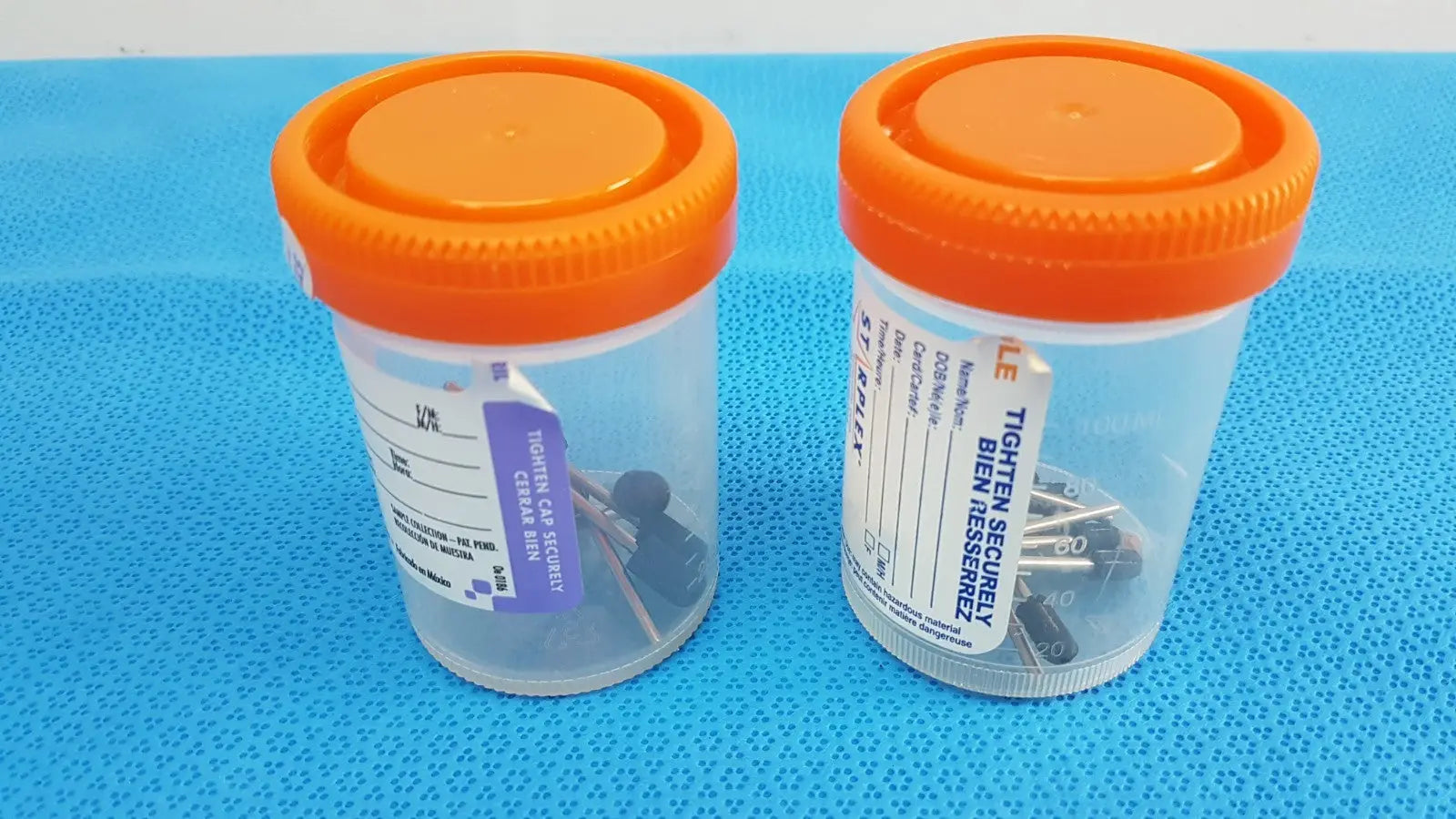 Reuse Medical Specimen Containers 90 mL Sterile with Tamper-Evident Label & Orange Cap Other Medical, Lab & Dental Supplies, second-hand product photo 1