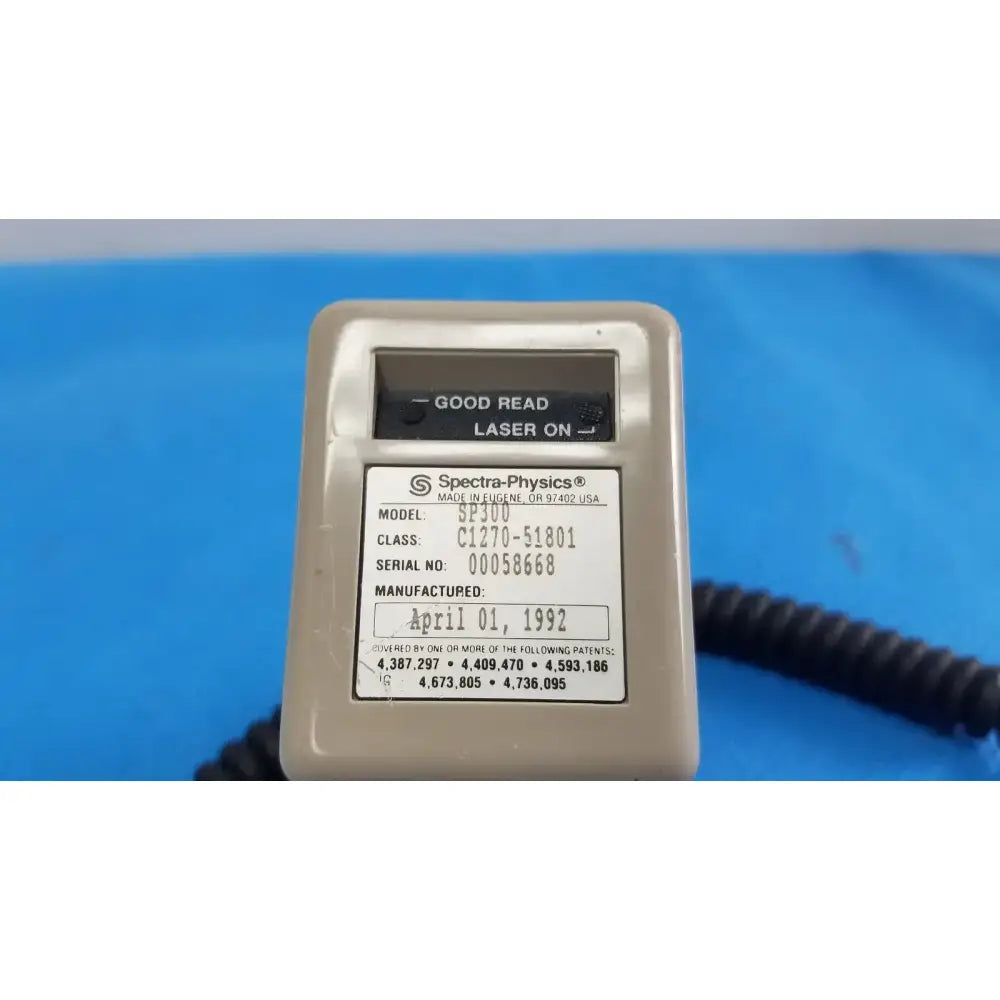 Spectra-Physics SP300 Laser Barcode Scanner Handheld Reader Barcode Scanner, second-hand product photo 4