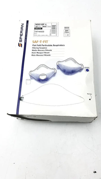 Sperian 14110322 SAF-T-FIT N9510F Flat Fold Respirators Disposable Respirator, second-hand product photo 1