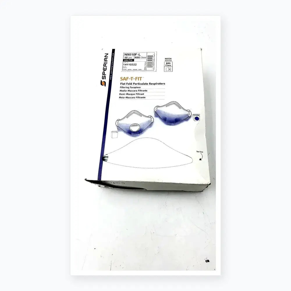 Sperian 14110322 SAF-T-FIT N9510F Flat Fold Respirators Disposable Respirator, new product photo 1