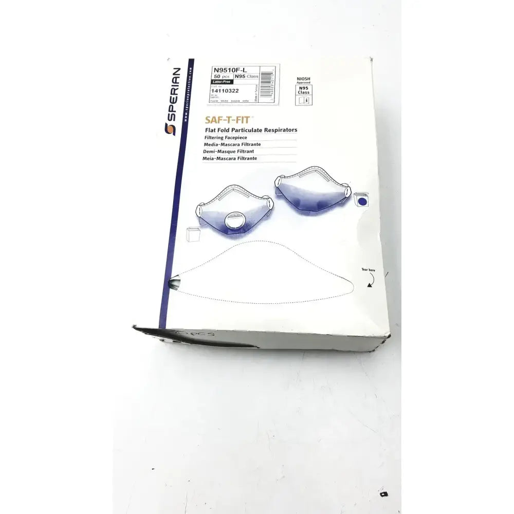 Sperian 14110322 SAF-T-FIT N9510F Flat Fold Respirators Disposable Respirator, new product photo 1
