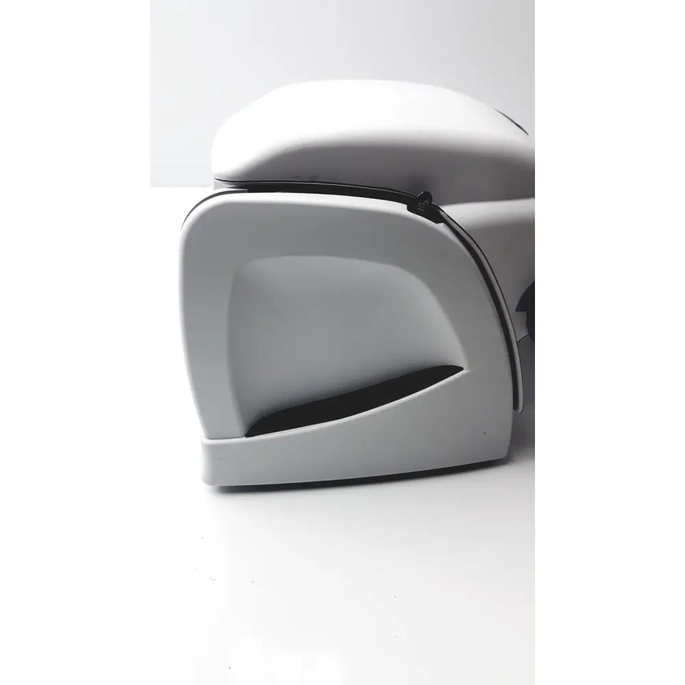 White plastic car armrest with black zipper and modern design for sperian titmus i300 vision screening system