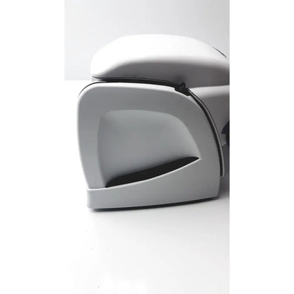 White plastic car armrest with black zipper and modern design for sperian titmus i300 vision screening system