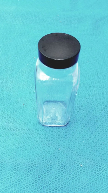 N/A Square Glass Bottle – Laboratory Reagent or Sample Storage Bottle with Cap Laboratory glass bottle, second-hand product photo 6