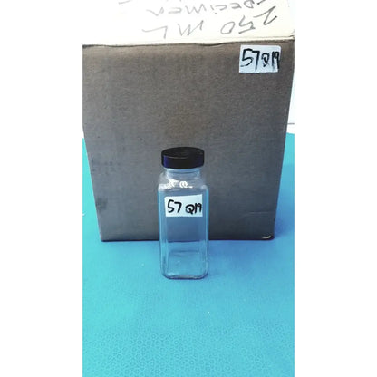N/A Square Glass Bottle – Laboratory Reagent or Sample Storage Bottle with Cap Laboratory glass bottle, second-hand product photo 2
