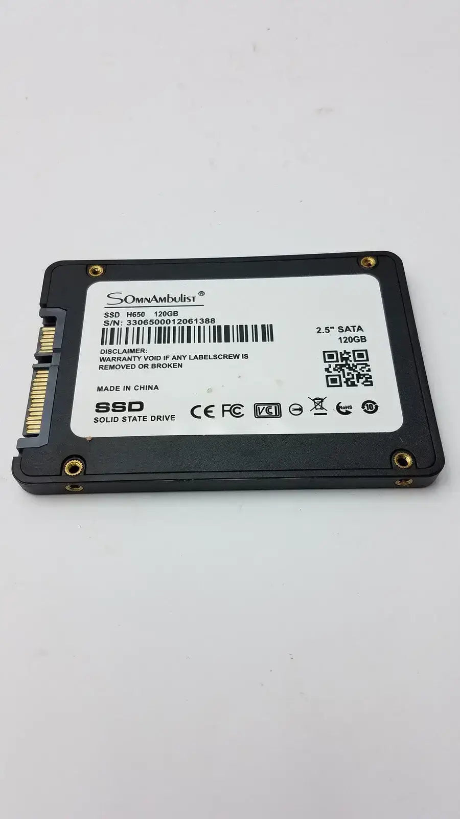 Generic SSD 240GB 2.5" SATA3 Solid State Drive for PC Laptop Internal Solid State Drive (SSD), as-is (for parts) product photo 1