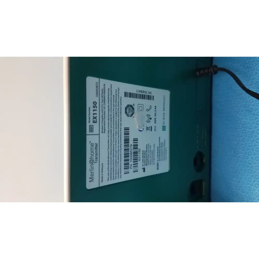 St. Jude EX1150 WiFi Transmitter Unit – For Parts / No Patient Use WiFi Transmitter Unit, as-is (for parts) product photo 2