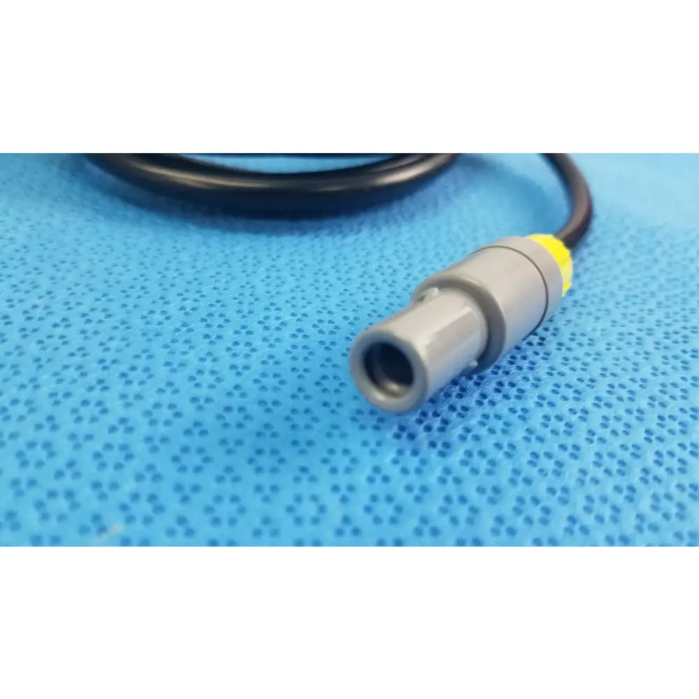 Gray and yellow medical-grade catheter connection cable with black cable for reuse medical equipment by st jude medical