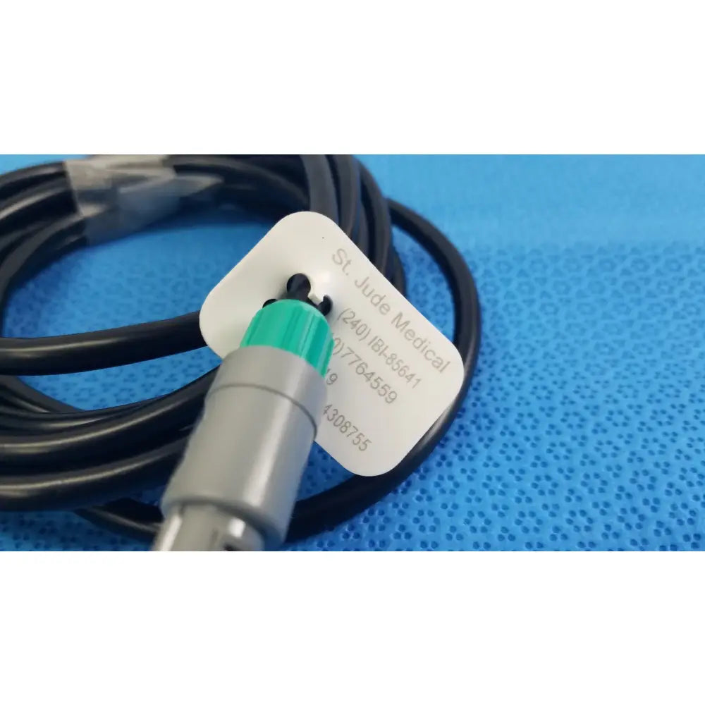 St jude medical ibi-85641 catheter connection cable in black used for connecting and reusing medical equipment