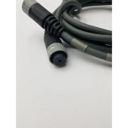 Black and gray industrial interface cable with robust ribbed connector housing for jude medical sjm ensite velocity system