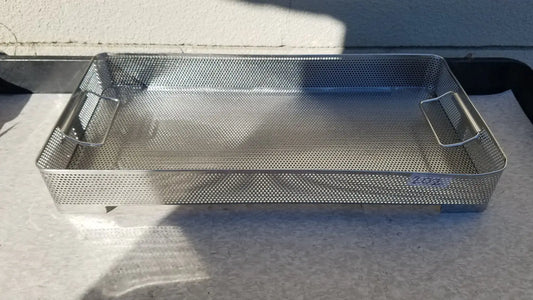Reuse Medical Stainless Steel Instrument Sterilization Basket Tray Sterilization Trays & Cases, second-hand product photo 1