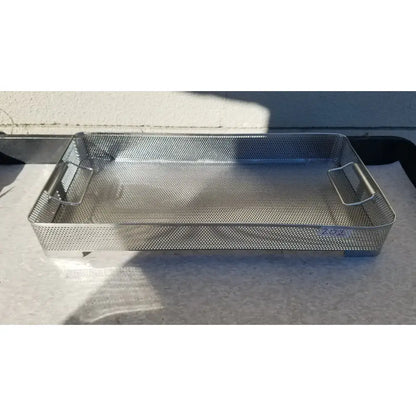 Reuse Medical Stainless Steel Instrument Sterilization Basket Tray Sterilization Trays & Cases, second-hand product photo 1