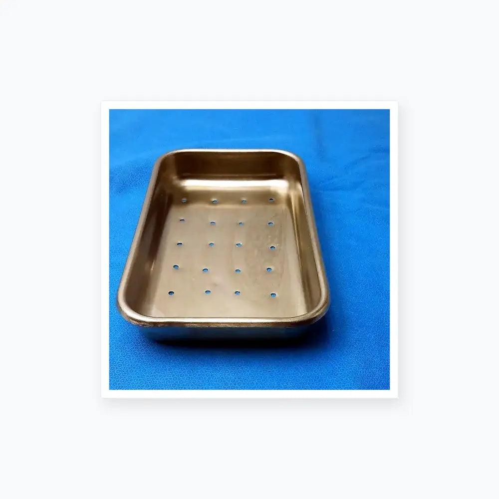 Vollrath Stainless Steel Perforated Instrument Tray Sterilization Container Instrument Sterilization Tray, second-hand product photo 4