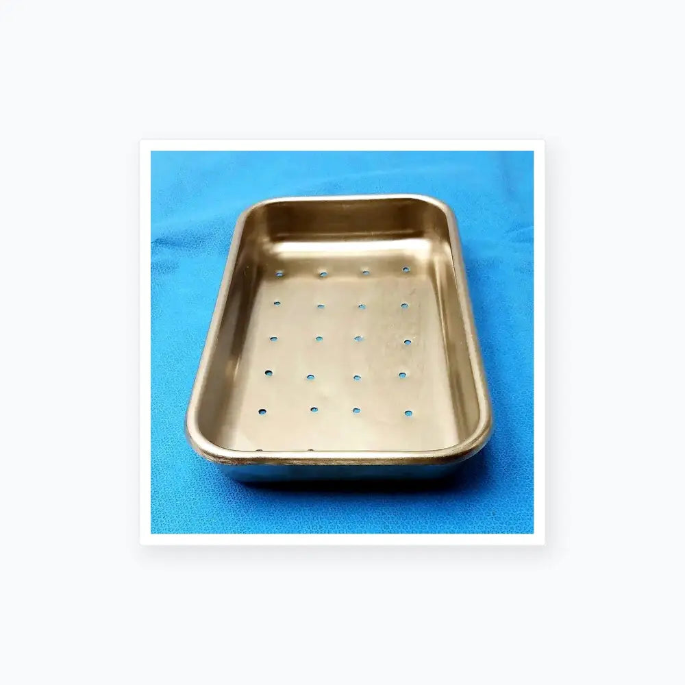 Vollrath Stainless Steel Perforated Instrument Tray Sterilization Container Instrument Sterilization Tray, second-hand product photo 1