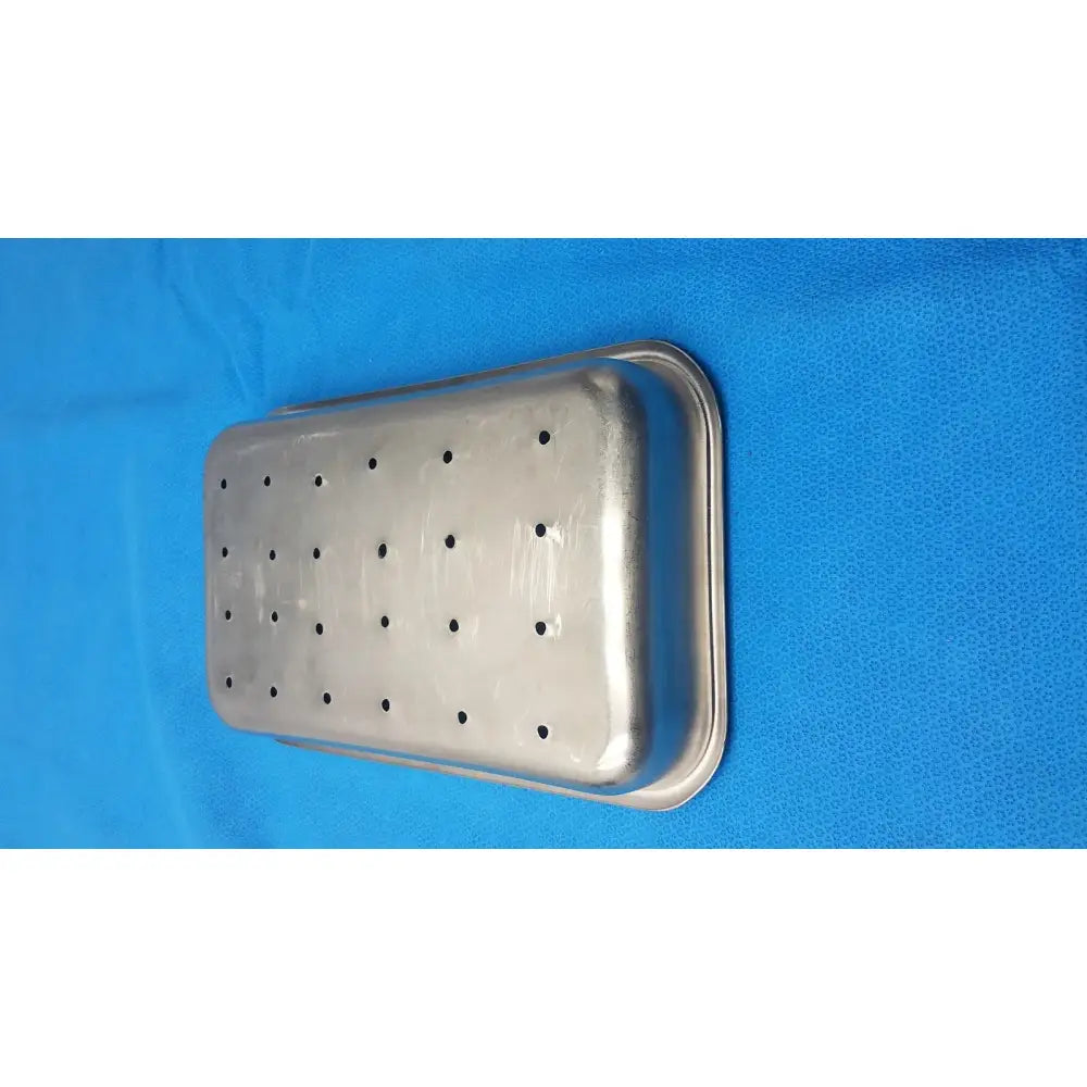 Vollrath Stainless Steel Perforated Instrument Tray Sterilization Container Instrument Sterilization Tray, second-hand product photo 2