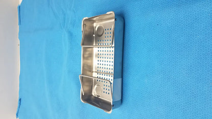 Unbranded Stainless Steel Sterilization Basket 9x5x1.75 in Mini Medical Instrument Tray Sterilization Basket, second-hand product photo 1