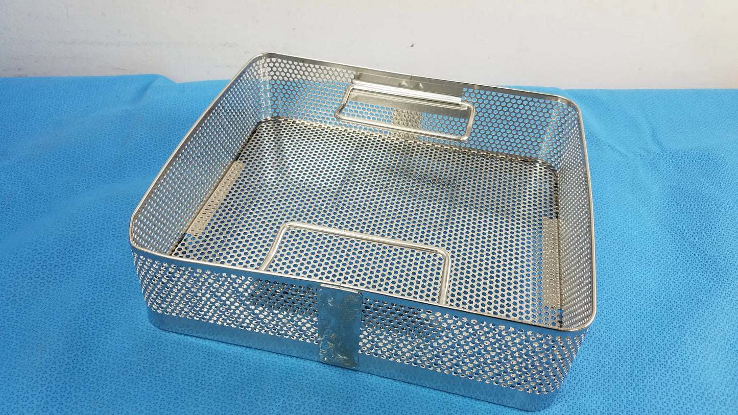 Reuse Medical Equipment Stainless Steel Sterilization Basket Surgical Instrument Sterilization Basket, second-hand product photo 5